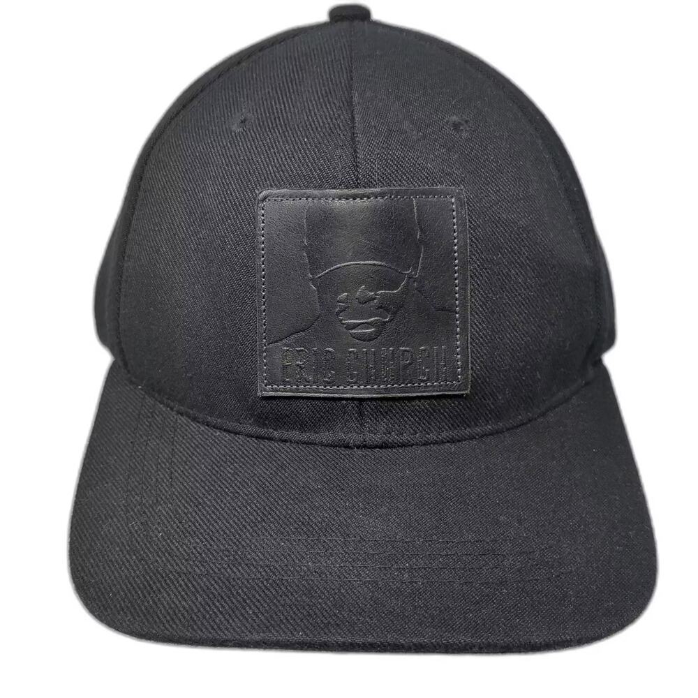 Eric Church Baseball Cap Hat Black Snapback OS Adjustable Embossed Patch Cotton